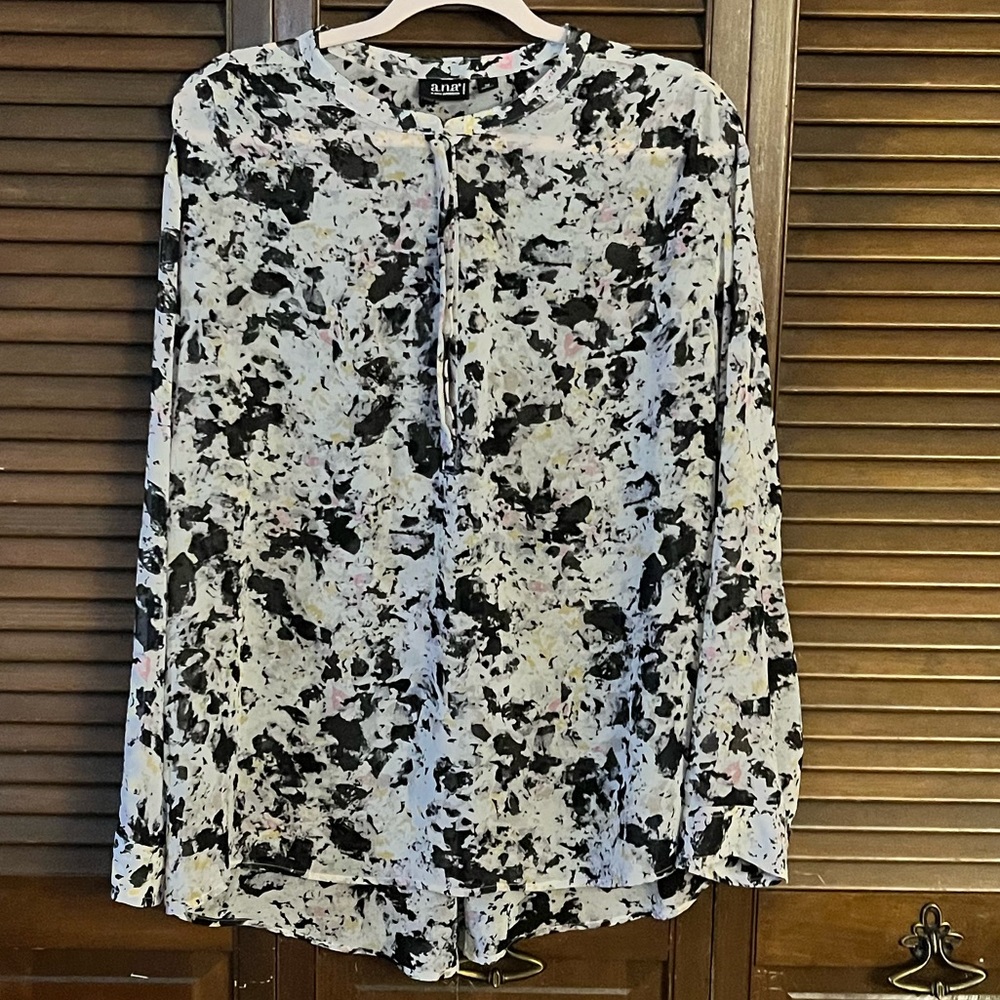 A.N.A Sheer Blouse Size 1x